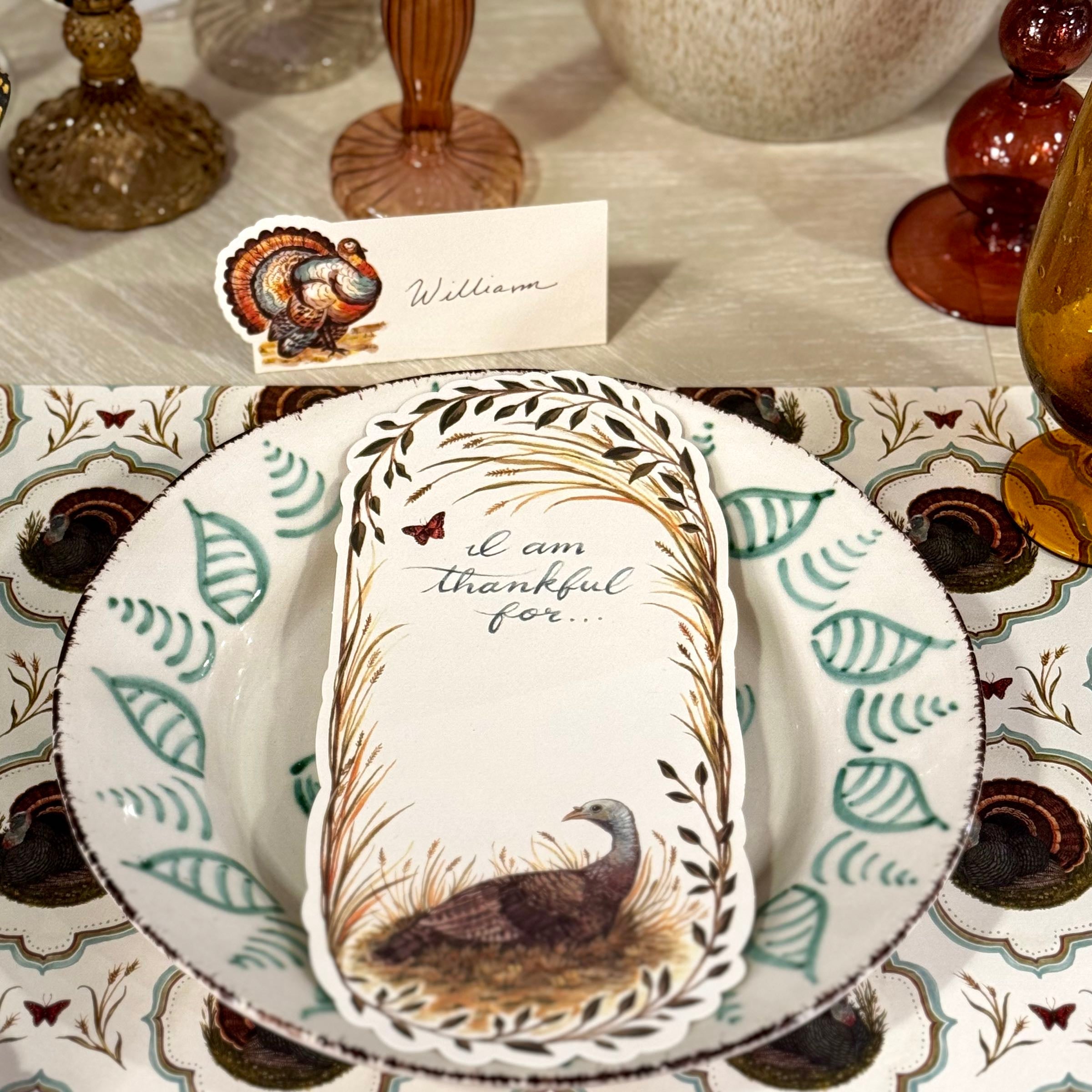 Heritage Turkey Place Card - Pack of 12