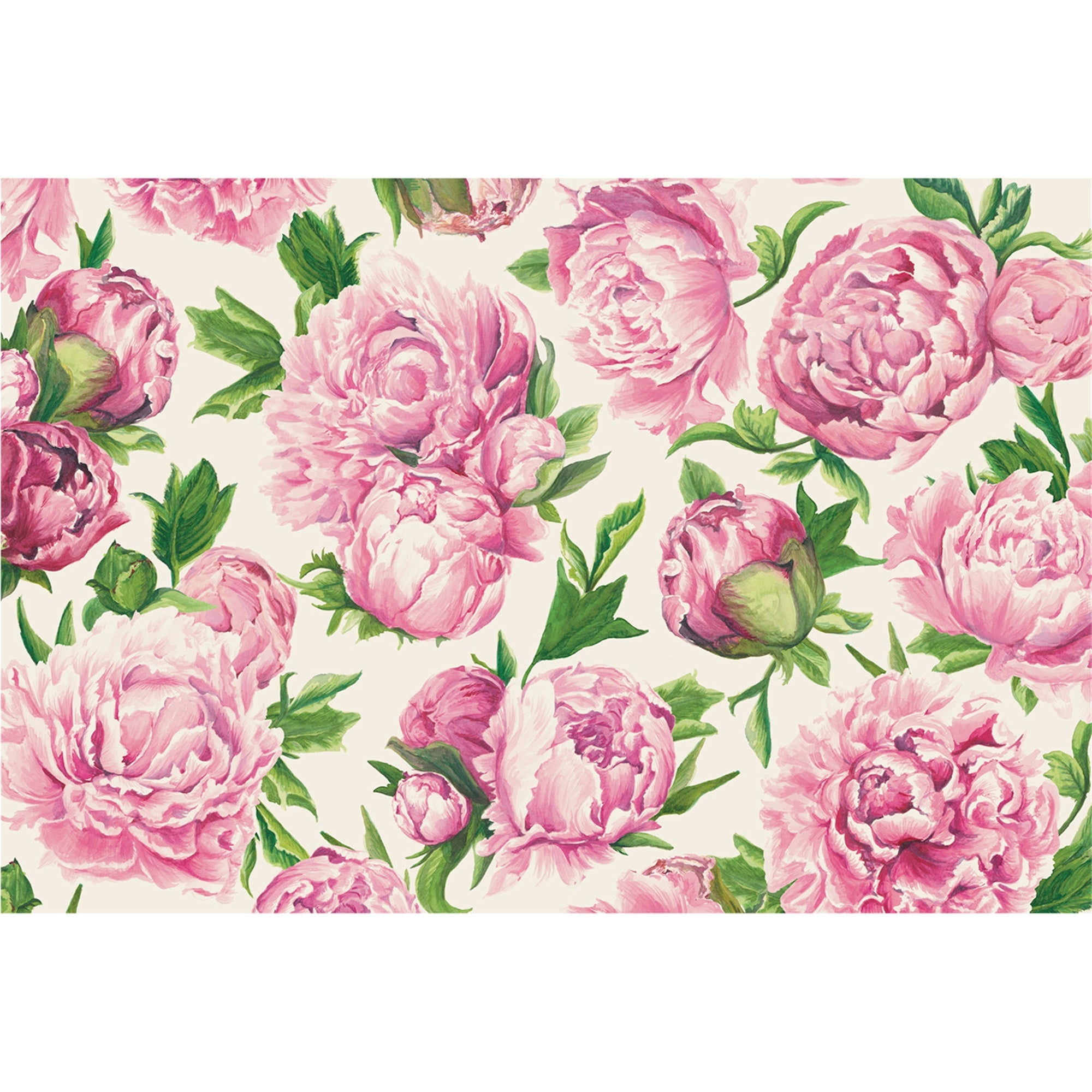 Peonies in Bloom Placemat - Pad of 24