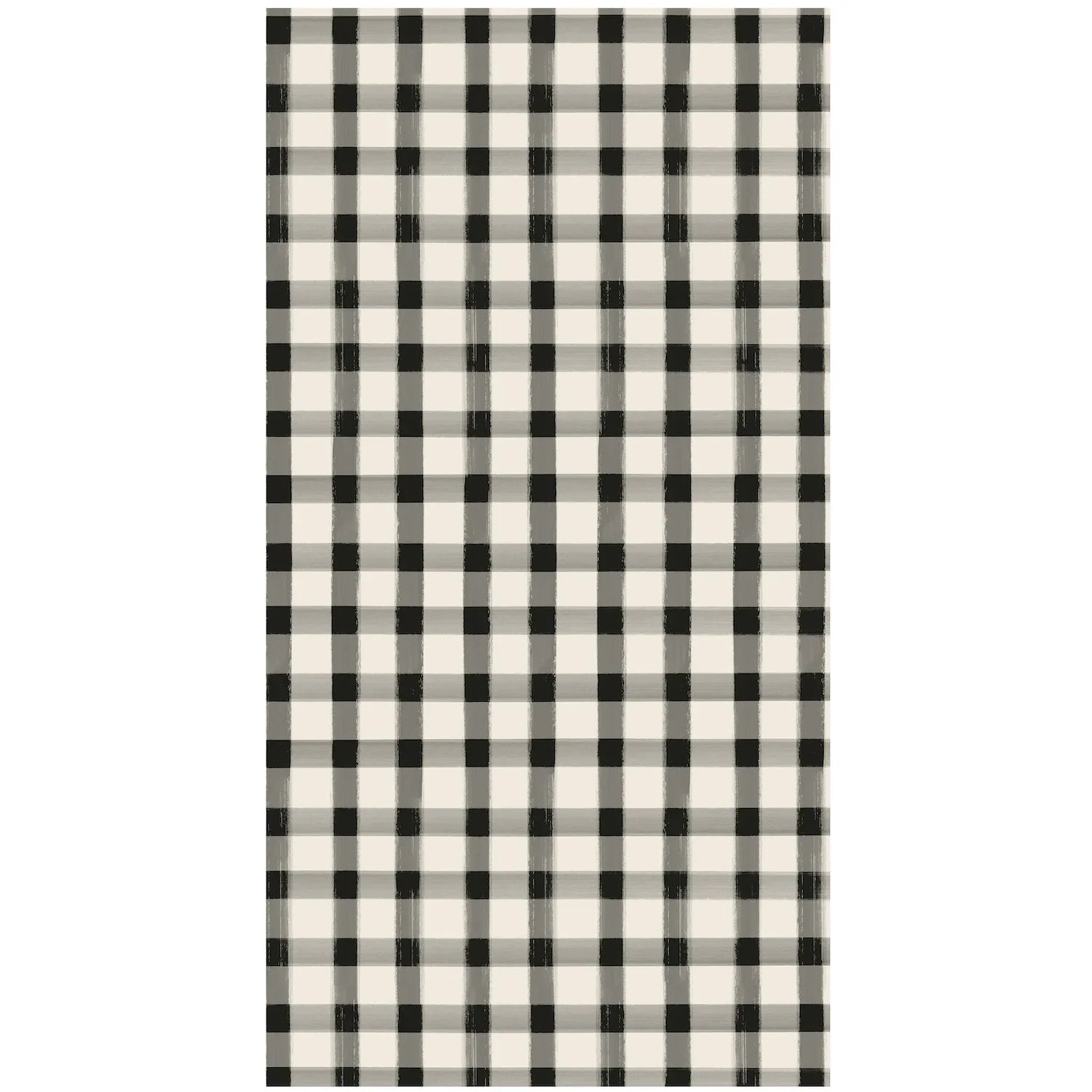 Black and White Gingham Paper Napkins